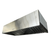 Système de ventilation intelligent en acier inoxydable avec flux d'air Hotte de cuisine pour restaurant