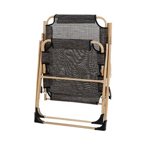 Cheap Black Modern Lightweight Comfortable Waterproof Portable Padded Metal <b>Outdoor</b> Folding <b>Chairs</b> for Park Use - Product Image 6