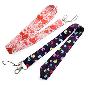 Lanière de téléphone en polyester écologique de 2x90 cm, prête à l'emploi en magasin, avec crochet d'étagère, logo de magasin personnalisé, conception anti-emmêlement - Product Image 1