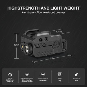 Тактический фонарик с 450lm красный луч белый светодиод и стробоскоп новый продукт с зеленым лазером - Product Image 3