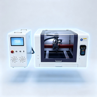 LCVTX4040 Cortadora de Fibra Óptica de Escritorio Portátil Pequeña con Optimización de Corte por IA, Control CNC, Potencia de 800-1500W, Refrigeración por Aire, Alta Capacidad de Corte de Metal
