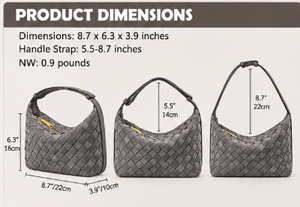 Pochette en cuir suédé pour femme avec nœud décoratif, imperméable, grande capacité, design porté épaule et à poignée supérieure - Product Image 6