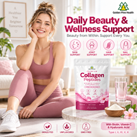 Poudre de peptides de collagène marin végétal en vrac, de qualité alimentaire, certifiée Halal, pour adultes, pour l'éclat de la peau et la beauté (OEM)