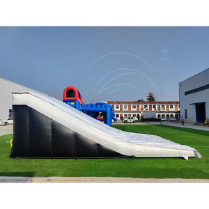 Tapis de trampoline gonflable en PVC de qualité commerciale durable, airbag de sécurité pour saut acrobatique BMX avec capacité de 300 à 500 kg, conception portable - Product Image 1