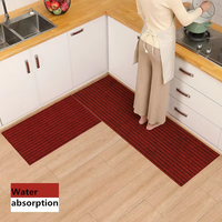 Rouleau de tapis à sept rayures fabriqué à la machine Caractéristiques d'absorption d'eau et de dépoussiérage lavables pour l'intérieur et l'extérieur