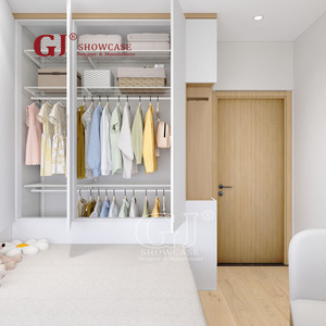 Custom libero combinazione guardaroba moderno bianco portatile armadi vestiti <span class=keywords><strong>armadio</strong></span> sistema di acciaio mobili per soggiorno - Product Image 4