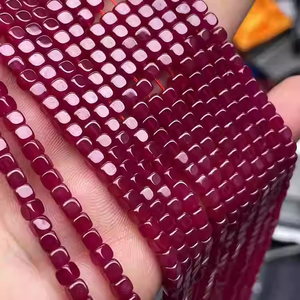 Piedras Preciosas de Rubí Cuadradas Sueltas de Alta Calidad al por Mayor, de 3 mm y 4 mm, Cuentas de Piedras Preciosas Naturales para la Fabricación de Joyas - Product Image 2