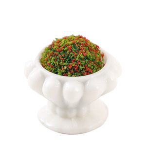 Doiihouse - Modèle de plante miniature, pot de fleurs en résine, paysage de jardin, décoration de bonsaï, accessoires pour maison de poupée - Product Image 5