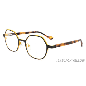 Yasee thiết kế mới <span class=keywords><strong>matel</strong></span> kính quang học khung thép không gỉ Kính quang học Hot Saling khung tên thương hiệu kính - Product Image 2