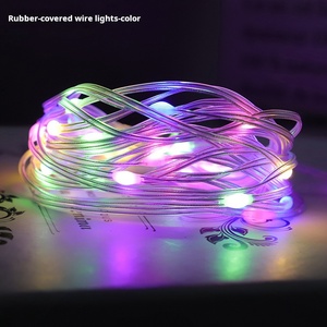 Led ngoài trời trang trí dây đèn thông minh USB điều khiển từ xa mềm PVC tráng dây đồng năng lượng mặt trời Powered nhỏ màu chiếu sáng - Product Image 4