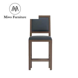 <span class=keywords><strong>Taburete</strong></span> tapizado de madera para <span class=keywords><strong>cocina</strong></span> moderna, diseño de <span class=keywords><strong>taburete</strong></span> para mostrador, comedor, uso comercial, barra de bar, silla con respaldo alto - Product Image 2