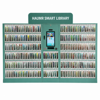 Système de bibliothèque en libre-service HAUMR Smart Library, grande capacité de stockage, prise en charge universelle des cartes, design industriel, pour les administrations
