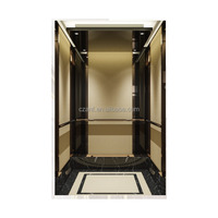 Ascenseur de luxe en acier inoxydable pour bâtiments commerciaux, hôtels, appartements – Grande vitesse, grand espace, traction sans engrenages