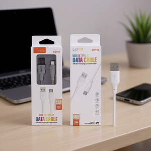 Cable de datos Lumiz USB a Tipo C de 2M 3.0A con carga rápida y transferencia de datos - Product Image 3