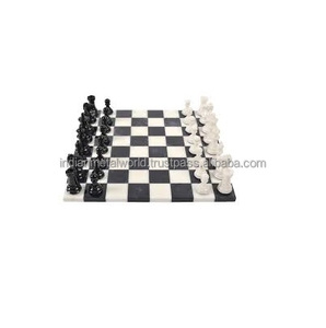 Attractive Design Marble Chess Board Handmade Makrana Marble Chess Customized Shape Chess Board at <b>Best</b> Price - Product Image 3