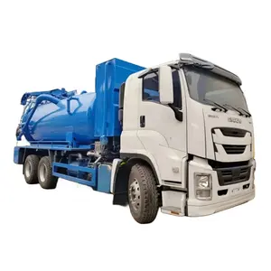 ISUZU Caminhão de Limpeza de Sucção de Esgoto 20m3 Caminhão Aspirador de pó 6X4 Caminhão Tanque para venda