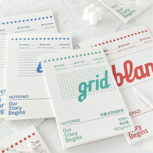 Promotion A5 B5 A6 Size Tearable Photo Paper Office Notebook Student Draft Homework Classroom Record Notebook