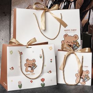 Sac en papier kraft personnalisé, imprimé, luxueux, pour cadeaux, avec logo, fermeture magnétique, ruban, poignée en corde de coton, impression numérique - Product Image 3