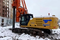 Foreuse rotative hydraulique et machine à pieux JOVE JVR360Z avec moteur de pompe et engrenages - Faible coût d'entretien
