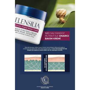 Crème réparatrice originale à l'escargot Elensilia, hydratation intense et soin de la barrière cutanée, 250 ml, non parfumée, soin coréen pour les peaux vieillissantes - Product Image 3