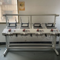 Machine à rembobiner le fil à 4 têtes, machine à enrouler, 4 cônes vers le bas, 4 broches, machine à enrouler le fil à coudre