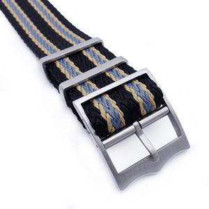 Correas de reloj de nailon personalizables, tela de espiga caqui deportiva de una pieza disponible en tamaños de 20mm y 22mm para relojes deportivos - Product Image 4