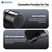 Système de sécurité de style nouveau, serrure de porte intelligente numérique électrique avec carte-clé, empreinte digitale, pour hôtel, avec application TTlock