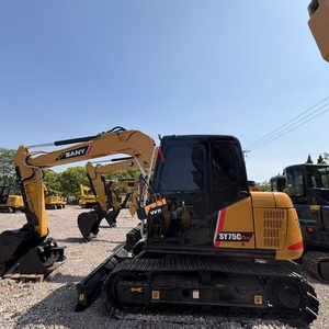 Excavadora SANY S75C Pro de buena calidad, excavadora de tamaño mediano de 7,2 TONS, proporciona la certificación EPA CE, excavadora usada para excavar - Product Image 1