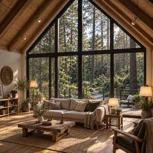 Maison préfabriquée moderne en forme de A, petite cabane modulaire pour le glamping, les centres de villégiature <span class=keywords><strong>et</strong></span> les villas en pleine nature - Product Image 5