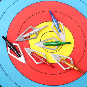 Đầu mũi tên thép không gỉ 2 lưỡi, <span class=keywords><strong>100</strong></span> <span class=keywords><strong>Grain</strong></span>, dành cho cung hợp chất, săn bắn, phụ kiện tự chế - Product Image 2