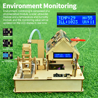 Kit de Iniciación a la Electrónica Keyestudio STEM para Estudiantes, Kit de Sensor Electrónico DIY, Kit de Casa Inteligente Ecológico para Arduino