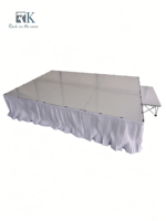 Système de scène personnalisé, structure en aluminium, scène pliable portable, scène en aluminium pliable pour événements en plein air