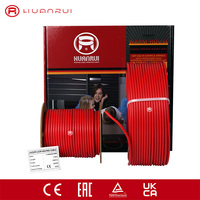 Langlebiges PVC-Gehäuse Aluminiumfolie Isoliertes Elektrisches Heizkabel 20W/m Doppelleiter Fußbodenheizungssystem für Estrich