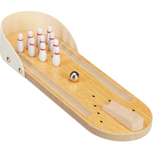 Relaxdays Bowling de Table, Mini-Jeu, Ensemble avec 10 Pignons, Habile, Adultes & Enfants à partir de 3 ans - Product Image 1