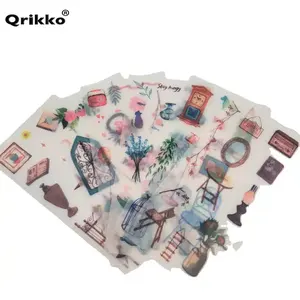 Custom Scrapbooking Stickers Set DIY Decorative Paper Vintage Aesthetic Sticker Book