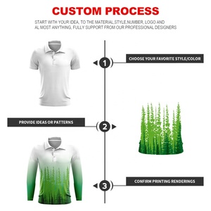 Magliette <span class=keywords><strong>Polo</strong></span> Personalizzate in Poliestere a Maniche Lunghe per Donna, T-shirt per Sublimazione Digitale per Uomo, Vendita all'Ingrosso - Product Image 2