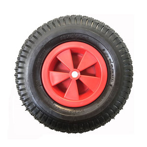 Roue de brouette 13x500-<span class=keywords><strong>6</strong></span> personnalisée avec jante en métal ou en plastique pneus de remorque de 325mm - Product Image 3