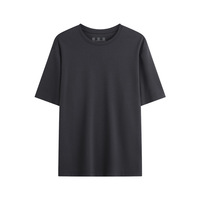 Nouveau T-shirt décontracté pour homme, couleur unie, respirant, col rond, manches courtes, absorption de l'humidité, sensation de fraîcheur, en nylon vierge – Collection été 26
