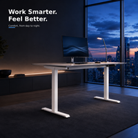 Cadre de bureau debout électrique ergonomique moderne AOR à moteur unique, réglable en hauteur, construction métallique stable, certifié CE, OEM ODM