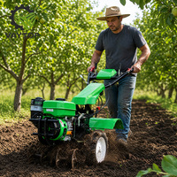 Dispositif de travail du sol profond sur chenilles pour rizières, vergers inter-rangs et terres agricoles au Népal, au Kenya et en Colombie – Tracteur agricole manuel