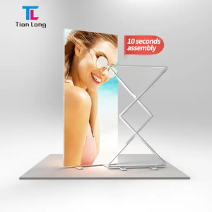 TIANLANG กรอบอลูมิเนียมแบบพกพา LED SEG ผ้าฉากหลังจอแสดงผลยืนขึ้นกล่องไฟพับได้ - Product Image 4