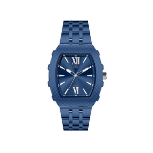 Heritage Tonneau Vibe Quartz <b>Watch</b> with Irregular <b>Case</b> and Metal Band for Elegant Analog Timepiece. - Product Image 3