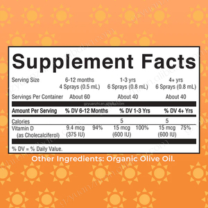 Integratori vegani Halal Private Label 60ml di vitamina D3 10000 Spray liquido IU per supporto immunità ossea - Product Image 6