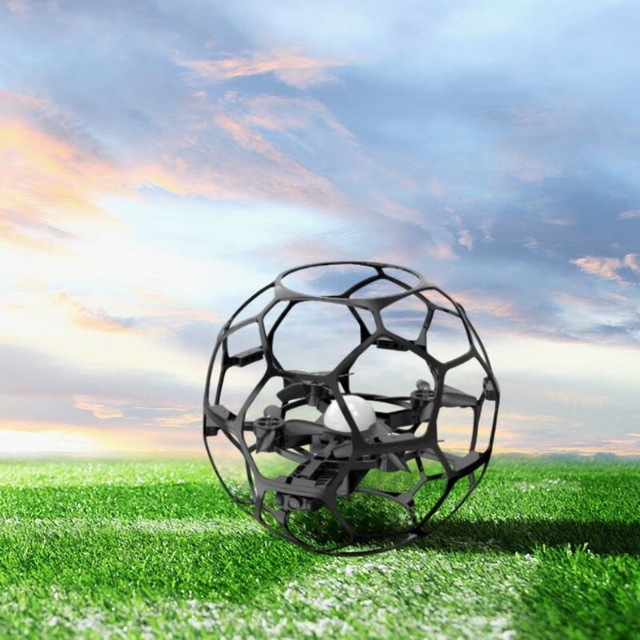 R4 Brushless Motor Football Drone with LED Lights & Aerial Camera Wind Resistance for Interactive Remote Control Games