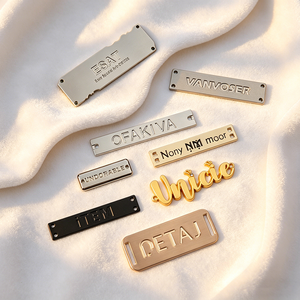 Fashion Brand <b>Metal</b> Label Anodized Color <b>Metal</b> Nameplate Custom Logo <b>Metal</b> Tag for Handbag & <b>Wallet</b> - Product Image 4