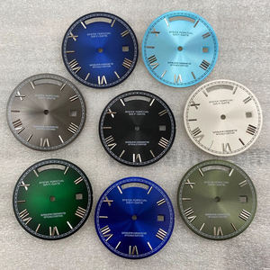 Reloj de lujo con movimiento de acero inoxidable, caja recién modificada, esfera romana y piezas y accesorios metálicos. - Product Image 1