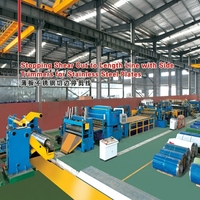 Chaîne de découpe et d'arrêt automatique CNC Chuangtu à commande PLC pour tôles fines en acier inoxydable, haute précision, modèle CFY-3X1650mm, 380V, 0,5mm/m