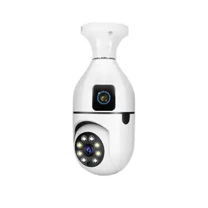 E27支架室内灯双镜头摄像头高品质价格智能安全摄像头