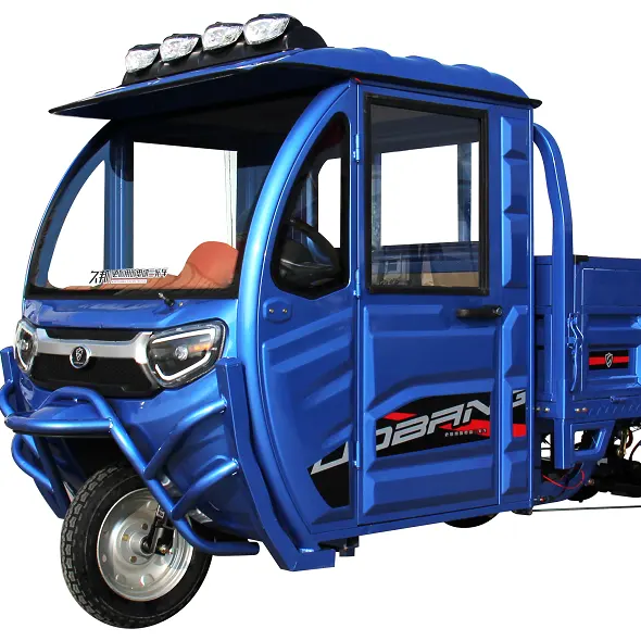 1500W 60V Activate Cabin Cargo Tricycle for Adult