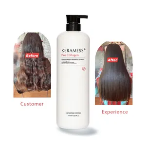 KeraMess מעולה באיכות קריסטל קולגן קרטין שיער החלקת טיפול ליישור חזק מקורזל שיער